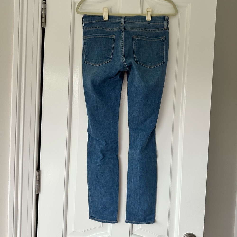 Frame Le Skinny de Jeanne Ripped Distressed Crop Jeans - Picture 5 of 7